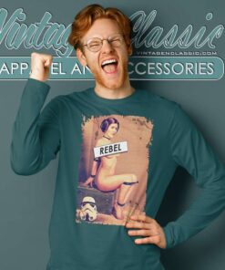 Rebel Princess Leia Naughty Trooper Star Wars Long Sleeve Tee