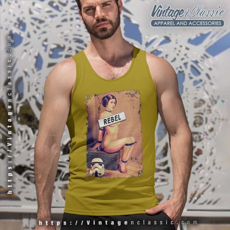 Rebel Princess Leia Naughty Trooper Star Wars Tank Top Racerback Rebel Princess Leia Naughty Trooper Star Wars Tank Top Racerback