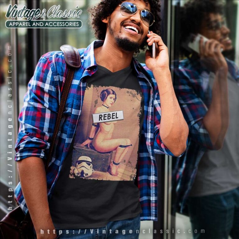 Rebel Princess Leia Naughty Trooper Star Wars V Neck TShirt Rebel Princess Leia Naughty Trooper Star Wars V Neck TShirt