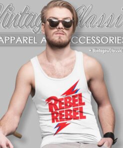 Rebel Rebel David Bowie Tank Top Racerback