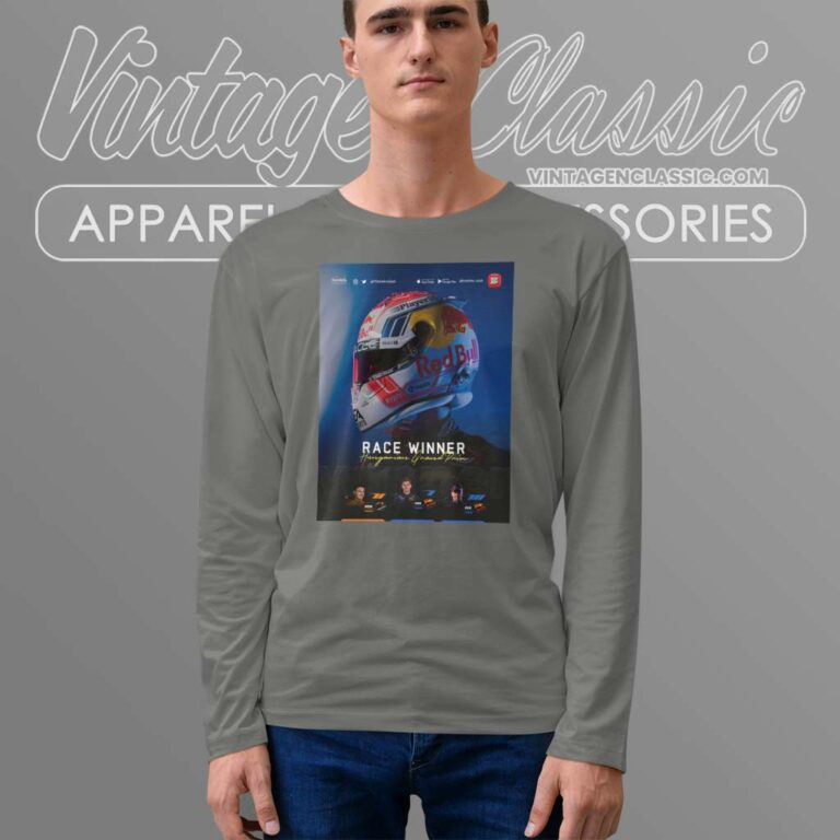 Red Bull Racing Winner Max Verstappen Long Sleeve Tee Red Bull Racing Winner Max Verstappen Long Sleeve Tee