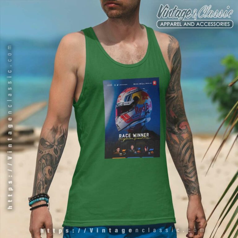 Red Bull Racing Winner Max Verstappen Tank Top Racerback Red Bull Racing Winner Max Verstappen Tank Top Racerback