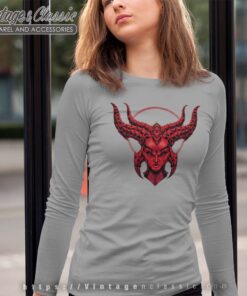 Red Devil Diablo 4 Game 2023 Long Sleeve Tee