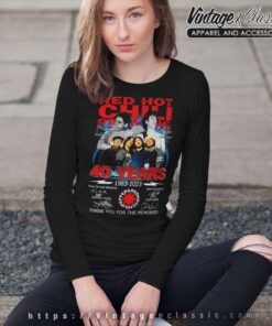 Red Hot Chili Peppers 40 Years Signature Long Sleeve Tee