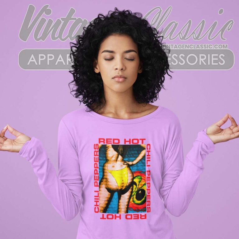 Red Hot Chili Peppers Bikini Wall Long Sleeve Tee Red Hot Chili Peppers Bikini Wall Long Sleeve Tee
