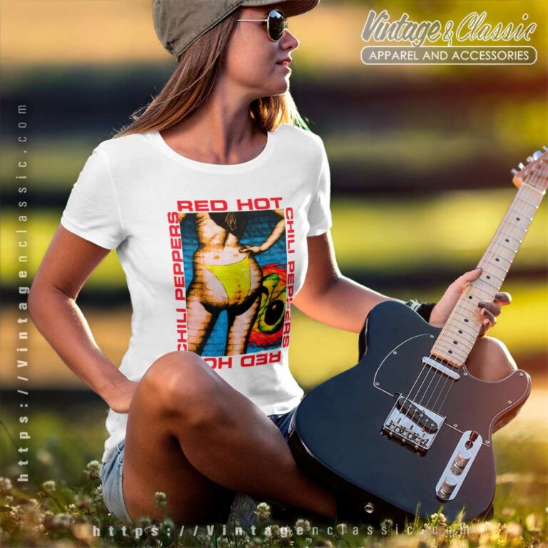 Red Hot Chili Peppers Bikini Wall Women TShirt Red Hot Chili Peppers Bikini Wall Women TShirt