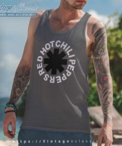 Red Hot Chili Peppers Black Asterisk Tank Top Racerback