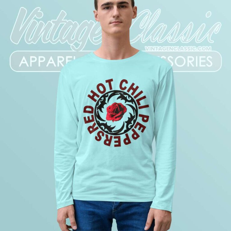 Red Hot Chili Peppers Blood Sugar Flower Long Sleeve Tee Red Hot Chili Peppers Blood Sugar Flower Long Sleeve Tee