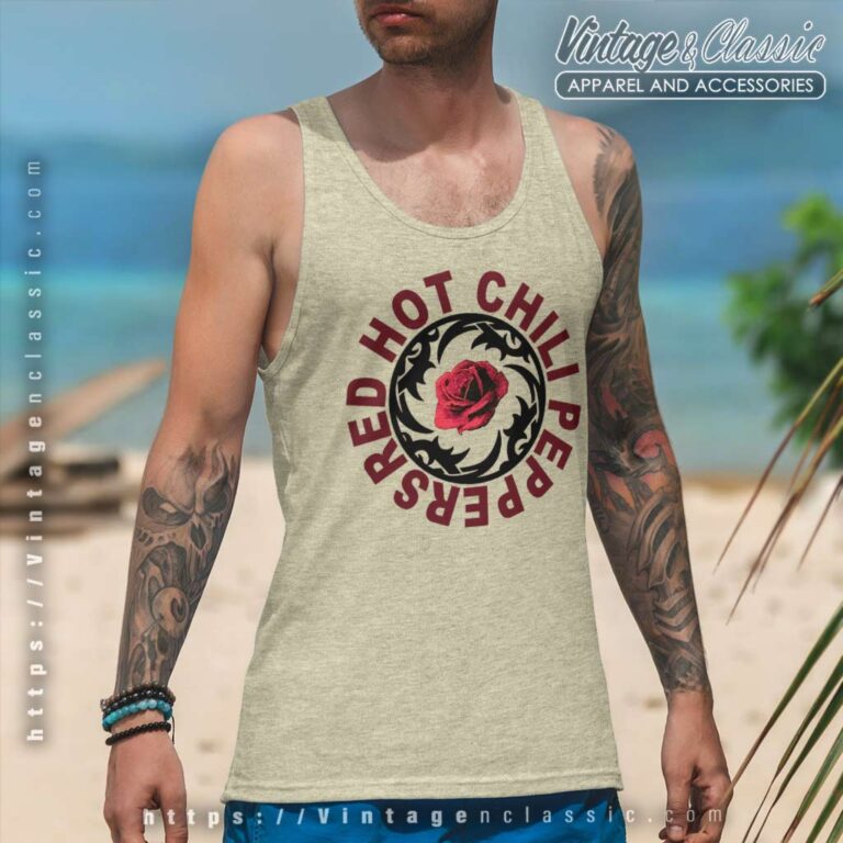 Red Hot Chili Peppers Blood Sugar Flower Tank Top Racerback Red Hot Chili Peppers Blood Sugar Flower Tank Top Racerback