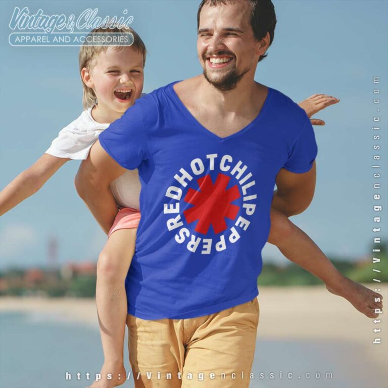 Red Hot Chili Peppers Classic Asterisk V Neck TShirt Red Hot Chili Peppers Classic Asterisk V Neck TShirt