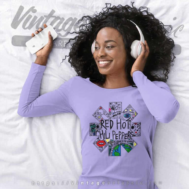Red Hot Chili Peppers Doodle Logo Long Sleeve Tee Red Hot Chili Peppers Doodle Logo Long Sleeve Tee