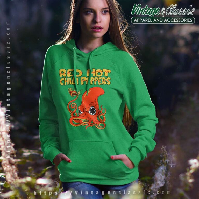 Red Hot Chili Peppers Fire Squid Hoodie Red Hot Chili Peppers Fire Squid Hoodie
