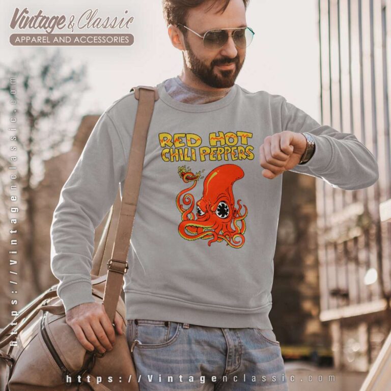 Red Hot Chili Peppers Fire Squid Sweatshirt Red Hot Chili Peppers Fire Squid Sweatshirt