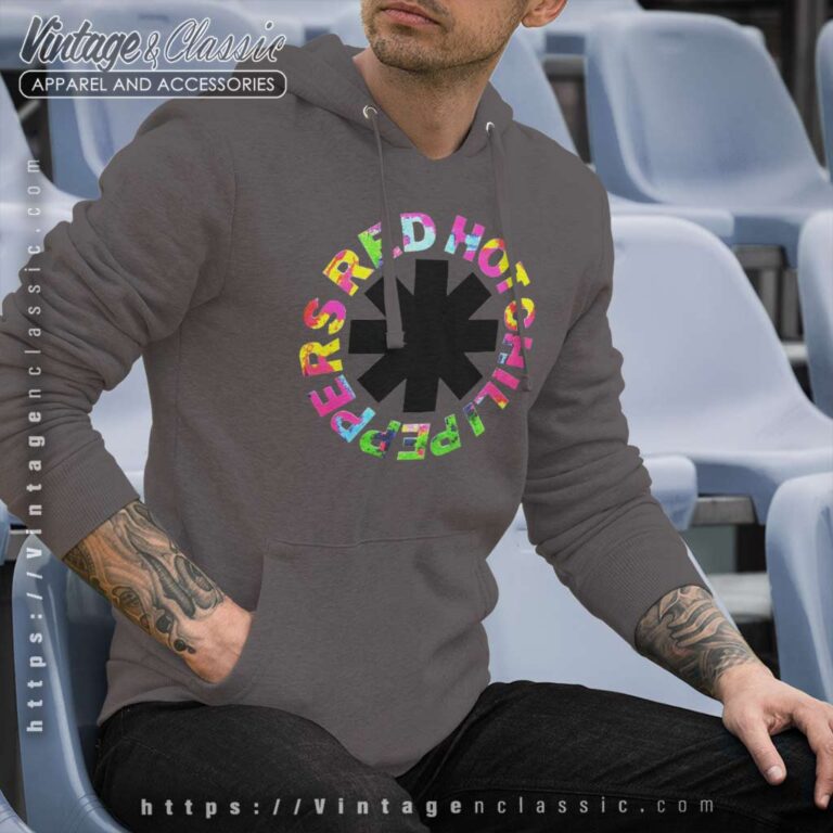 Red Hot Chili Peppers Hyper Colour Logo Hoodie Red Hot Chili Peppers Hyper Colour Logo Hoodie
