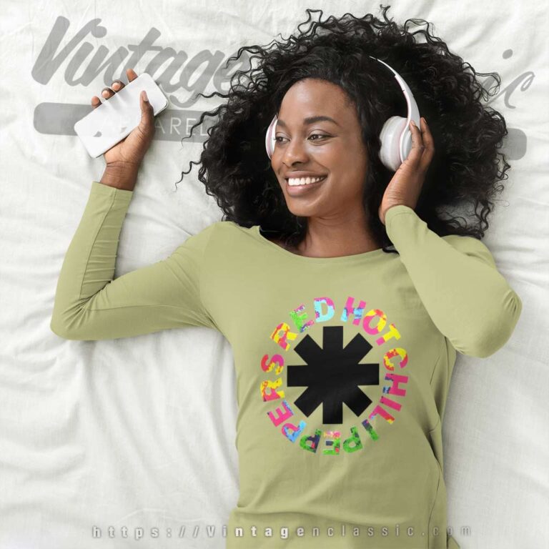 Red Hot Chili Peppers Hyper Colour Logo Long Sleeve Tee Red Hot Chili Peppers Hyper Colour Logo Long Sleeve Tee