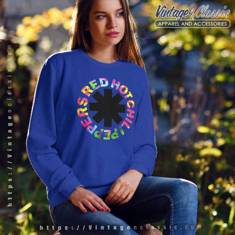 Red Hot Chili Peppers Hyper Colour Logo Sweatshirt Red Hot Chili Peppers Hyper Colour Logo Sweatshirt