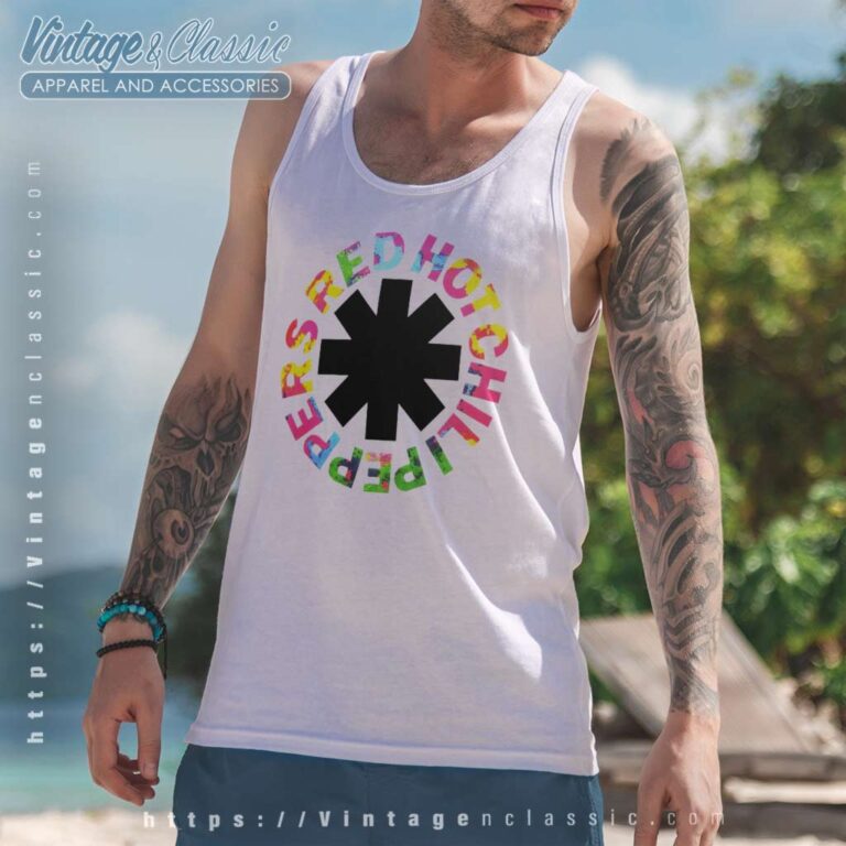 Red Hot Chili Peppers Hyper Colour Logo Tank Top Racerback Red Hot Chili Peppers Hyper Colour Logo Tank Top Racerback