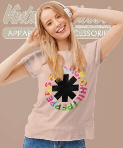 Red Hot Chili Peppers Hyper Colour Logo Women TShirt