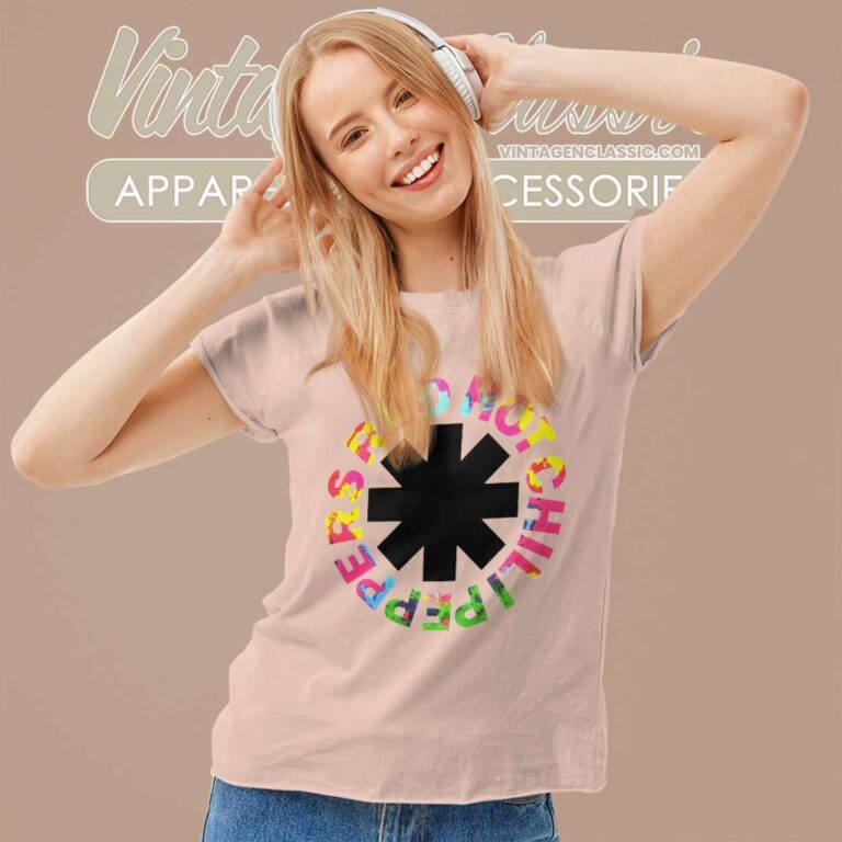 Red Hot Chili Peppers Hyper Colour Logo Women TShirt Red Hot Chili Peppers Hyper Colour Logo Women TShirt
