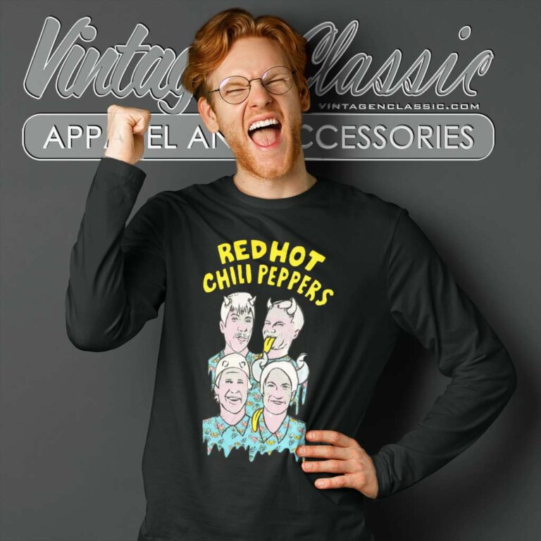 Red Hot Chili Peppers Illustrated Peppers Long Sleeve Tee Red Hot Chili Peppers Illustrated Peppers Long Sleeve Tee
