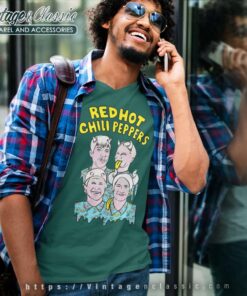 Red Hot Chili Peppers Illustrated Peppers Shirt 6 Red Hot Chili Peppers Illustrated Peppers V Neck TShirt