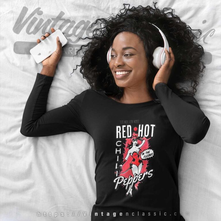 Red Hot Chili Peppers In The Flesh Long Sleeve Tee Red Hot Chili Peppers In The Flesh Long Sleeve Tee