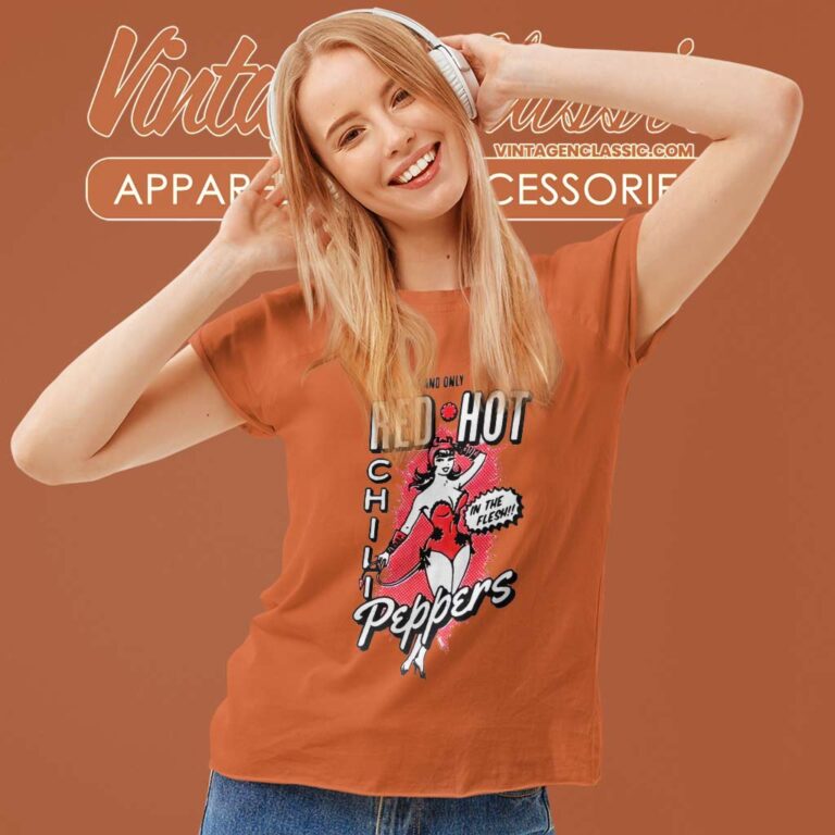 Red Hot Chili Peppers In The Flesh Women TShirt Red Hot Chili Peppers In The Flesh Women TShirt