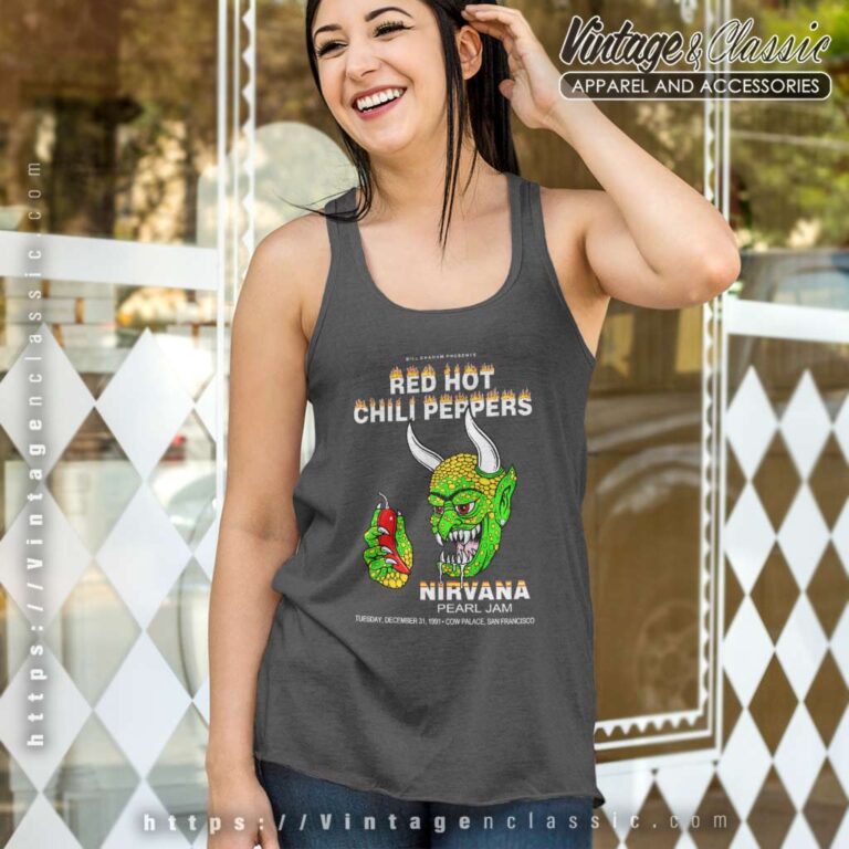 Red Hot Chili Peppers Nirvana Pearl Jam Tank Top Racerback Red Hot Chili Peppers Nirvana Pearl Jam Tank Top Racerback