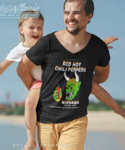Red Hot Chili Peppers Nirvana Pearl Jam V Neck TShirt