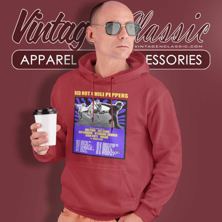 Red Hot Chili Peppers Tour 2024 Poster Hoodie Red Hot Chili Peppers Tour 2024 Poster Hoodie