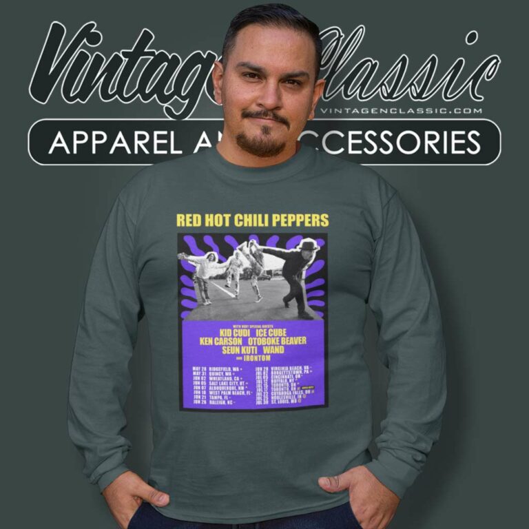 Red Hot Chili Peppers Tour 2024 Poster Long Sleeve Tee Red Hot Chili Peppers Tour 2024 Poster Long Sleeve Tee
