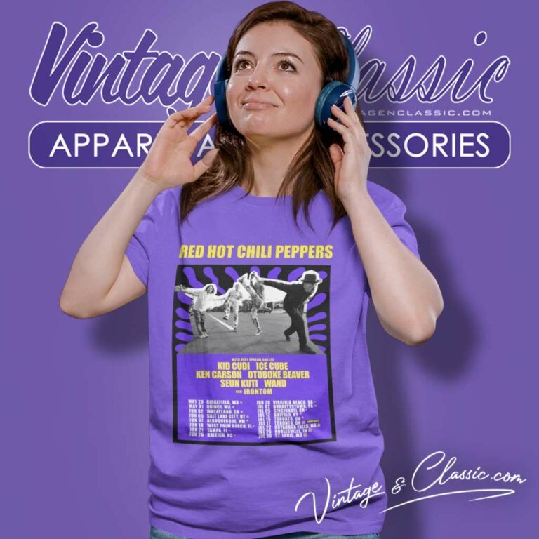 Red Hot Chili Peppers Tour 2024 Poster Women TShirt Red Hot Chili Peppers Tour 2024 Poster Women TShirt