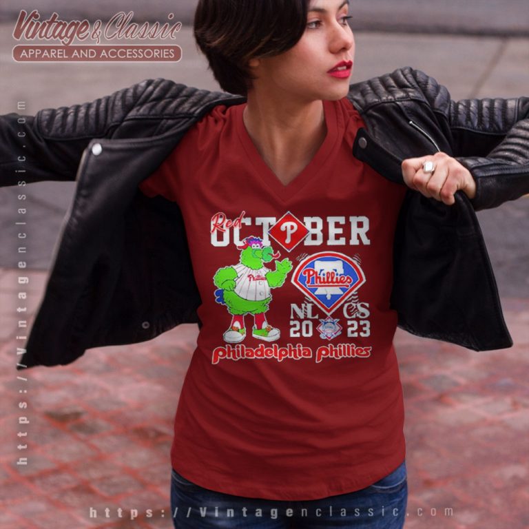 Red October 2023 Nlcs Philadelphia Phillies V Neck TShirt Red October 2023 Nlcs Philadelphia Phillies V Neck TShirt
