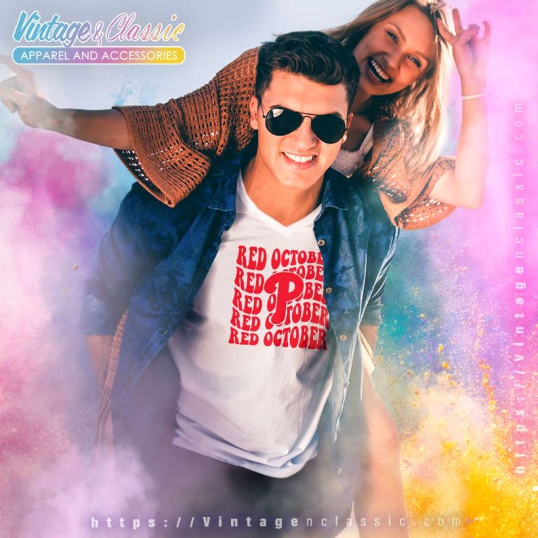 Red Phillies October Shirt Gift For Fans V Neck TShirt Red Phillies October Shirt Gift For Fans V Neck TShirt