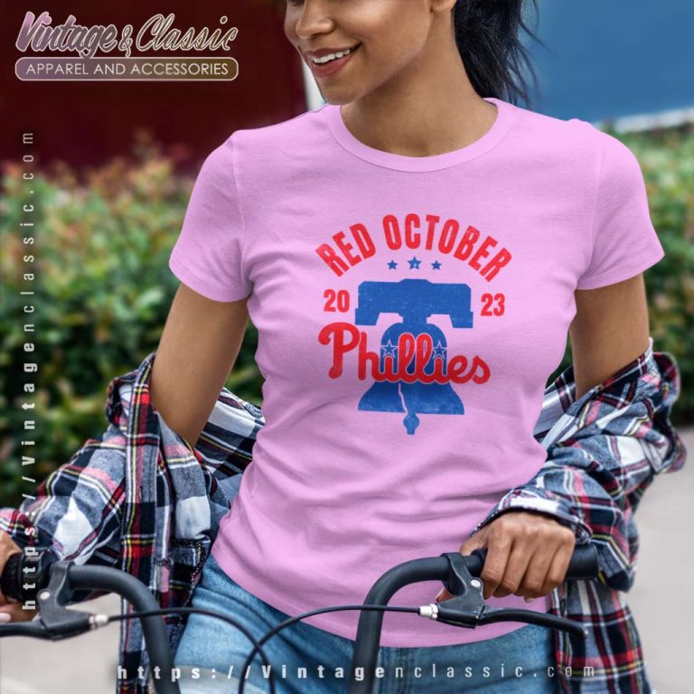 Red Phillies October Shirt Phillies Playoffs Women TShirt Red Phillies October Shirt Phillies Playoffs Women TShirt