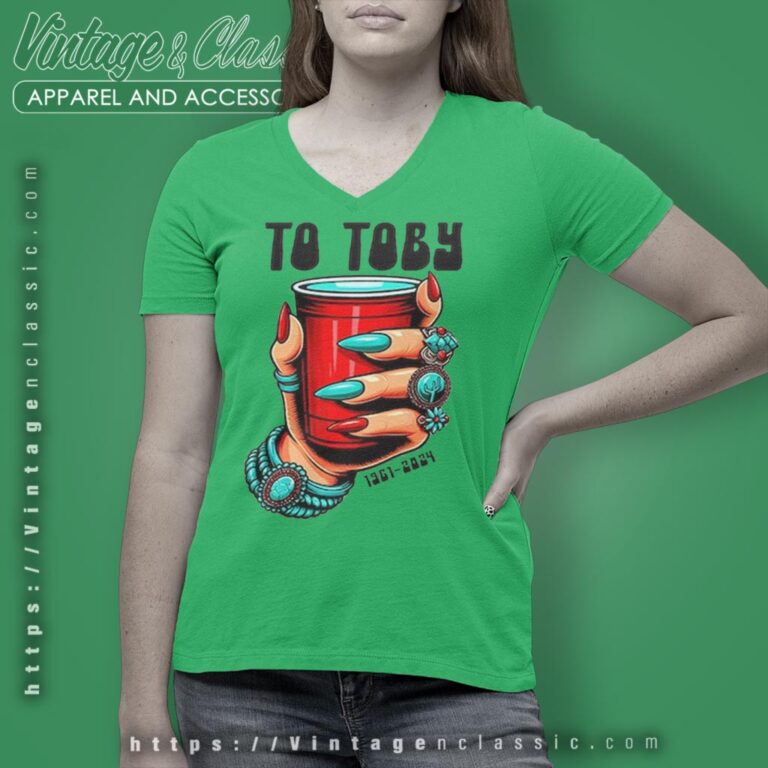 Red Solo Cup Toby Keith 1961 2024 V Neck TShirt Red Solo Cup Toby Keith 1961 2024 V Neck TShirt