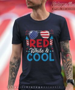 Red White And Cool 4th Of July Fireworks T Shirt