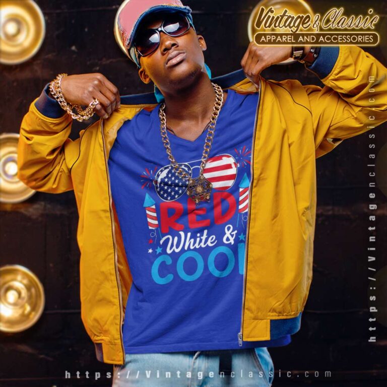 Red White And Cool 4th Of July Fireworks V Neck TShirt Red White And Cool 4th Of July Fireworks V Neck TShirt