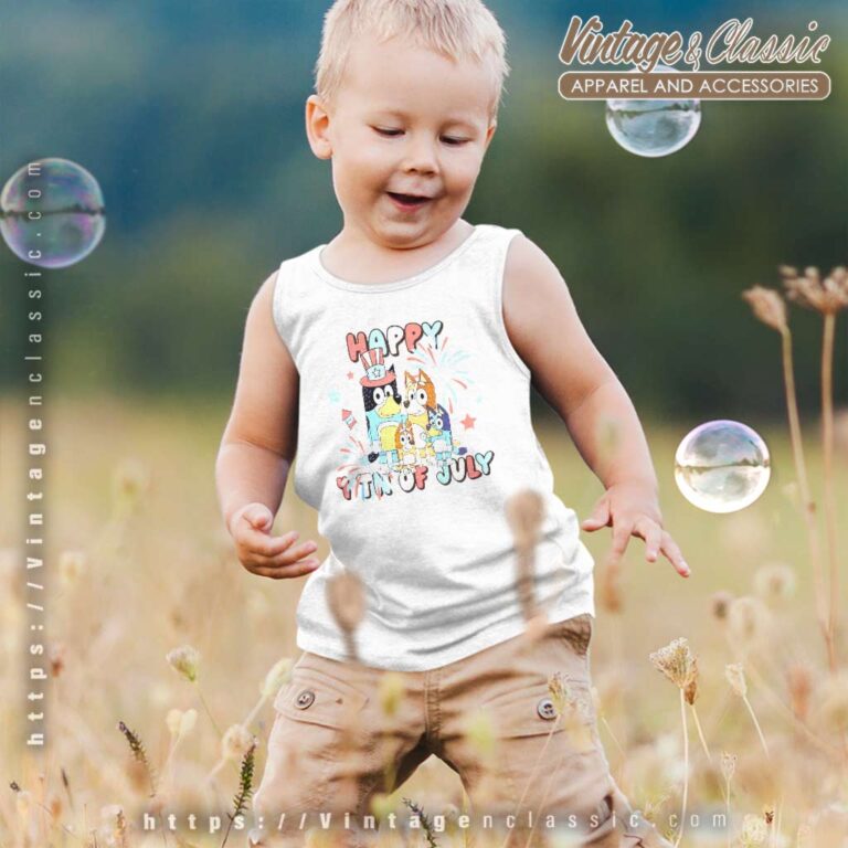 Red White Bluey Family Independence Day kids Tanktop Red White Bluey Family Independence Day kids Tanktop