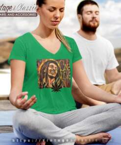 Reggae Bob Marley One Love Film 2024 V Neck TShirt