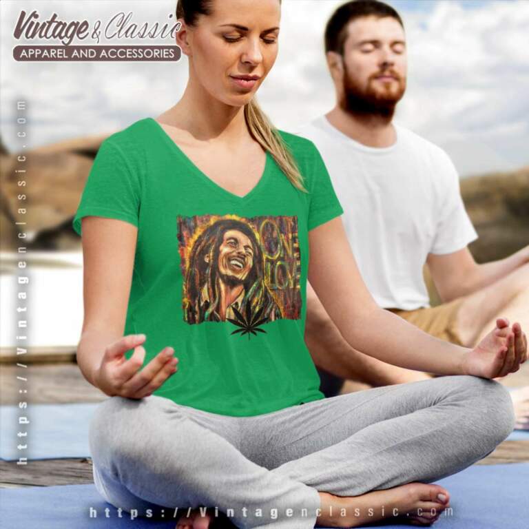 Reggae Bob Marley One Love Film 2024 V Neck TShirt Reggae Bob Marley One Love Film 2024 V Neck TShirt