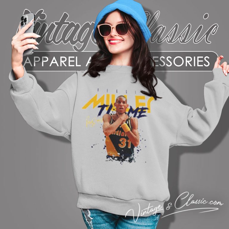 Reggie Miller Indiana Pacers Sweatshirt Reggie Miller Indiana Pacers Sweatshirt