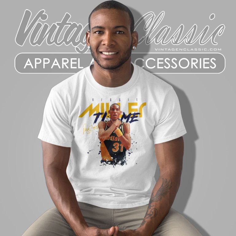 Reggie Miller Indiana Pacers T Shirt Reggie Miller Indiana Pacers T Shirt