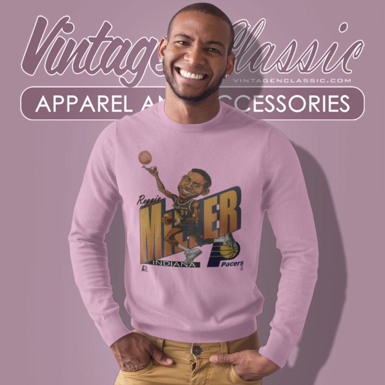 Reggie Miller Nba Basketball Caricature Indiana Pacers Sweatshirt Reggie Miller Nba Basketball Caricature Indiana Pacers Sweatshirt