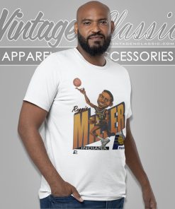 Reggie Miller Nba Basketball Caricature Indiana Pacers T Shirt
