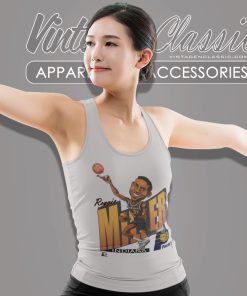 Reggie Miller Nba Basketball Caricature Indiana Pacers Tank Top Racerback