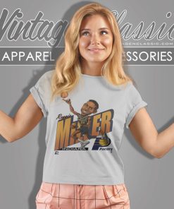 Reggie Miller Nba Basketball Caricature Indiana Pacers Women T Shirt