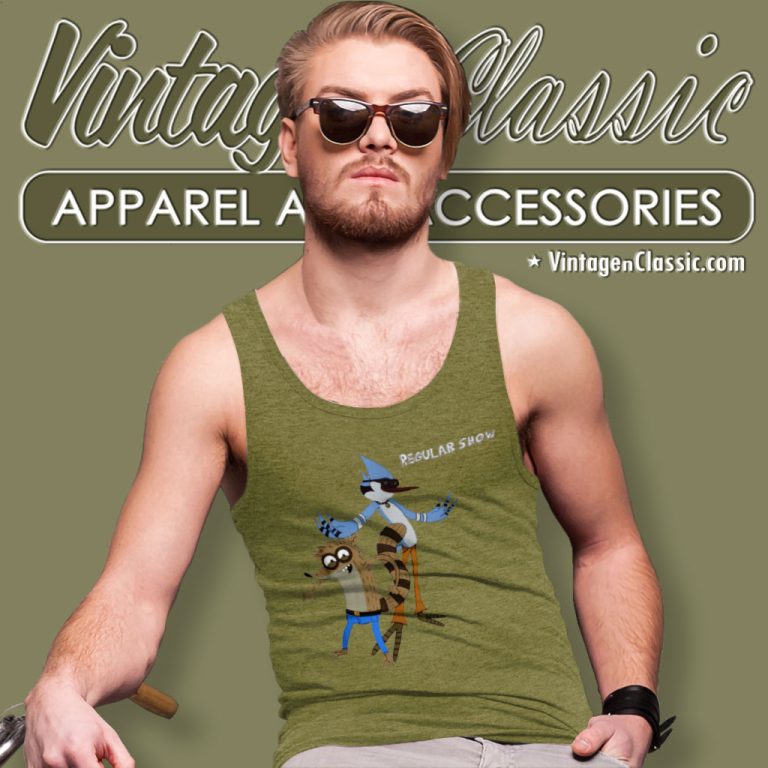 Regular Show Leggy Tank Top Racerback Regular Show Leggy Tank Top Racerback