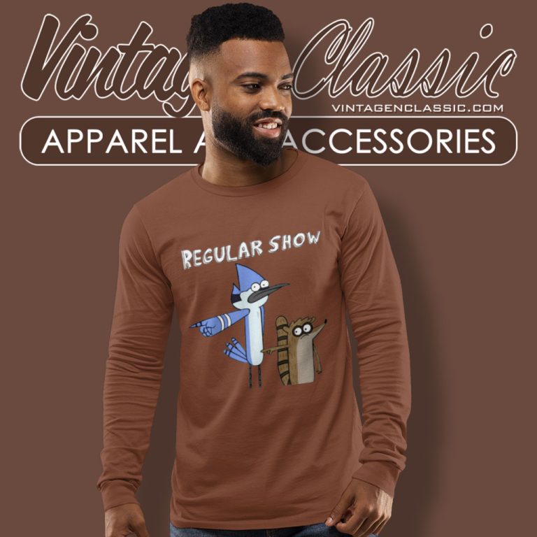 Regular Show Shirt Mordecai And Rigby Long Sleeve Tee Regular Show Shirt Mordecai And Rigby Long Sleeve Tee