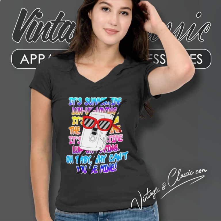Regular Show Shirt Summertime Loving V Neck TShirt Regular Show Shirt Summertime Loving V Neck TShirt